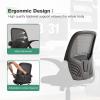 imageNovilla Home Office Computer Desk Chair High Back Ergonomic Desk Chair with Adjustable Lumbar Support and Height Swivel Task Chair with Flipup Armrests Black