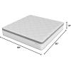 imageNovilla Queen Size Mattress 10 Inch Queen Hybrid Mattress in a Box Pocket Innerspring Mattresses for Motion Isolation Pressure Relief ampamp Enhanced Edge Support Medium Firm FeelQueen