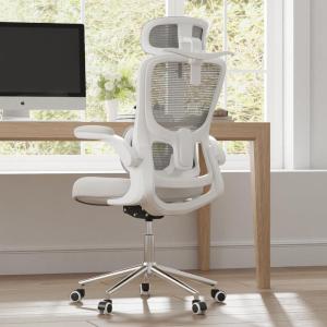 imageNovilla Ergonomic Office Chair High Back Gaming Chair with Thick Molded Foam Cushion Adjustable Lumbar Support Swivel Computer Gaming Desk Chair with Adjustable Headrest and Flipup Armrests GreyGrey