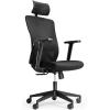 imageNovilla Mesh Computer Office Chair Home Swivel Ergonomic Desk Chair High Back Executive Chair With Adjustable Lumbar Support Height Backrest Lift PU Armrest And 2D Headrest PU Wheels BlackN01