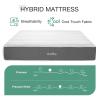 imageNovilla 14 Inch Queen Mattress  Cooling Gel Layer ampamp Charcoal Infused Foam Bed Mattress Medium Firm Comfort for Spinal Alignment Queen Size Mattress in a Box