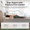 imageNovilla 12 Inch King Size Mattress in a Box Hypoallergenic amp Back Pain Relief Hybrid King Mattresses with Smarts Coils Fiberglass Free CertiPURUS Certified Colchones No Box Spring NeededTwin