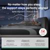 imageNovilla AiryFlow King Size Mattress 14 Inch Gel Memory Foam Mattress King for Cool Night amp Spinal Alignment Pressure Relief amp Motion Isolation Green TeaInfused CertiPURUS Certified Medium FirmGrey