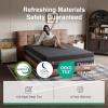 imageNovilla King Mattress 10 Inch King Size Mattress Gel Memory Foam for Pressure Relief amp Ergonomic Back Support with Green TeaInfused Foam Medium Firm Mattresses in a BoxKing US Standard