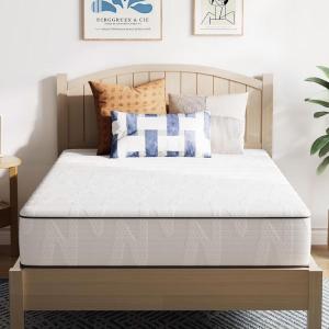 imageNovilla 12 Inch King Size Mattress in a Box Hypoallergenic amp Back Pain Relief Hybrid King Mattresses with Smarts Coils Fiberglass Free CertiPURUS Certified Colchones No Box Spring NeededFull