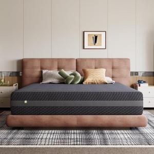 imageNovilla King Mattress 10 Inch King Size Mattress Gel Memory Foam for Pressure Relief amp Ergonomic Back Support with Green TeaInfused Foam Medium Firm Mattresses in a BoxKing US Standard