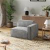 imageNovilla 1177 Modular Sectional Sofa No Assembly Cloud Sectional Couch with Smarts Coil Support Chenille Fabric U Shape Boneless Couch for Living Room Apartment Dark Gray 3 Seat w 2 OttomanDark Gray