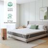 imageNovilla Full Flannel Mattress Topper Ultra Soft Faux Fur Mattress Pad with Deep Pocket Quilted Thickened Warm Bed Topper for Winter Fits 821 Mattress Machine Washable WhiteGray