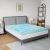 imageNovilla Mattress Topper Queen Size  2 Inch Cooling Memory Foam Mattress Topper SlowRebound Pressure Relief Soft ComfortBlue