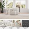 imageNovilla 106 Modular Sectional Sofa Modern Cloud Sectional Couch with Smarts Coil Support LShape Boneless Couch for Living Room Apartments Bedroom No Assembly Required 3 Seat w 1 OttomanBeige