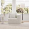 imageNovilla 106 Modular Sectional Sofa Modern Cloud Sectional Couch with Smarts Coil Support LShape Boneless Couch for Living Room Apartments Bedroom No Assembly Required 3 Seat w 1 OttomanBeige