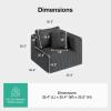 imageNovilla 106 Modular Sectional Sofa Modern Cloud Sectional Couch with Smarts Coil Support LShape Boneless Couch for Living Room Apartments Bedroom No Assembly Required 3 Seat w 1 OttomanDark Gray