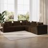 imageNovilla 106 Modular Sectional Sofa Modern Cloud Sectional Couch with Smarts Coil Support LShape Boneless Couch for Living Room Apartments Bedroom No Assembly Required 3 Seat w 1 OttomanBrown