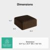 imageNovilla 106 Modular Sectional Sofa Modern Cloud Sectional Couch with Smarts Coil Support LShape Boneless Couch for Living Room Apartments Bedroom No Assembly Required 3 Seat w 1 OttomanBrown