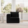 imageNovilla 106 Modular Sectional Sofa Modern Cloud Sectional Couch with Smarts Coil Support LShape Boneless Couch for Living Room Apartments Bedroom No Assembly Required 3 Seat w 1 OttomanBlack