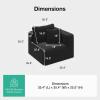 imageNovilla 106 Modular Sectional Sofa Modern Cloud Sectional Couch with Smarts Coil Support LShape Boneless Couch for Living Room Apartments Bedroom No Assembly Required 3 Seat w 1 OttomanBlack