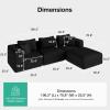 imageNovilla 106 Modular Sectional Sofa Modern Cloud Sectional Couch with Smarts Coil Support LShape Boneless Couch for Living Room Apartments Bedroom No Assembly Required 3 Seat w 1 OttomanBlack