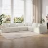 imageNovilla 106 Modular Sectional Sofa Modern Cloud Sectional Couch with Smarts Coil Support LShape Boneless Couch for Living Room Apartments Bedroom No Assembly Required 3 Seat w 1 OttomanBeige