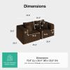 imageNovilla 106 Modular Sectional Sofa Modern Cloud Sectional Couch with Smarts Coil Support LShape Boneless Couch for Living Room Apartments Bedroom No Assembly Required 3 Seat w 1 OttomanBrown