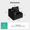 imageNovilla 106 Modular Sectional Sofa Modern Cloud Sectional Couch with Smarts Coil Support LShape Boneless Couch for Living Room Apartments Bedroom No Assembly Required 3 Seat w 1 OttomanBlack