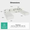 imageNovilla 106 Modular Sectional Sofa Modern Cloud Sectional Couch with Smarts Coil Support LShape Boneless Couch for Living Room Apartments Bedroom No Assembly Required 3 Seat w 1 OttomanBeige
