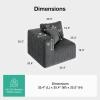 imageNovilla 106 Modular Sectional Sofa Modern Cloud Sectional Couch with Smarts Coil Support LShape Boneless Couch for Living Room Apartments Bedroom No Assembly Required 3 Seat w 1 OttomanDark Gray