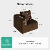 imageNovilla 106 Modular Sectional Sofa Modern Cloud Sectional Couch with Smarts Coil Support LShape Boneless Couch for Living Room Apartments Bedroom No Assembly Required 3 Seat w 1 OttomanBrown