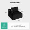 imageNovilla 106 Modular Sectional Sofa Modern Cloud Sectional Couch with Smarts Coil Support LShape Boneless Couch for Living Room Apartments Bedroom No Assembly Required 3 Seat w 1 OttomanBlack