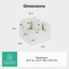 imageNovilla 106 Modular Sectional Sofa Modern Cloud Sectional Couch with Smarts Coil Support LShape Boneless Couch for Living Room Apartments Bedroom No Assembly Required 3 Seat w 1 OttomanBeige