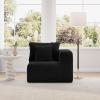 imageNovilla 106 Modular Sectional Sofa Modern Cloud Sectional Couch with Smarts Coil Support LShape Boneless Couch for Living Room Apartments Bedroom No Assembly Required 3 Seat w 1 OttomanBlack