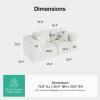 imageNovilla 106 Modular Sectional Sofa Modern Cloud Sectional Couch with Smarts Coil Support LShape Boneless Couch for Living Room Apartments Bedroom No Assembly Required 3 Seat w 1 OttomanBeige