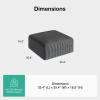 imageNovilla 106 Modular Sectional Sofa Modern Cloud Sectional Couch with Smarts Coil Support LShape Boneless Couch for Living Room Apartments Bedroom No Assembly Required 3 Seat w 1 OttomanDark Gray