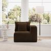 imageNovilla 106 Modular Sectional Sofa Modern Cloud Sectional Couch with Smarts Coil Support LShape Boneless Couch for Living Room Apartments Bedroom No Assembly Required 3 Seat w 1 OttomanBrown