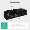 imageNovilla 106 Modular Sectional Sofa Modern Cloud Sectional Couch with Smarts Coil Support LShape Boneless Couch for Living Room Apartments Bedroom No Assembly Required 3 Seat w 1 OttomanBlack
