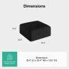 imageNovilla 106 Modular Sectional Sofa Modern Cloud Sectional Couch with Smarts Coil Support LShape Boneless Couch for Living Room Apartments Bedroom No Assembly Required 3 Seat w 1 OttomanBlack