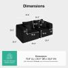 imageNovilla 106 Modular Sectional Sofa Modern Cloud Sectional Couch with Smarts Coil Support LShape Boneless Couch for Living Room Apartments Bedroom No Assembly Required 3 Seat w 1 OttomanBlack