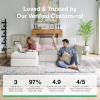 imageNovilla 108 Modular Sectional Sofa Modular Sectional Couches for Living Room Bedroom Chenille Removable Cover Cloud Couch with Smarts Coil Support LShaped CouchDark Grey 3 Seater  1 OttomanBeige