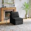 imageNovilla 108 Modular Sectional Sofa Modular Sectional Couches for Living Room Bedroom Chenille Removable Cover Cloud Couch with Smarts Coil Support LShaped CouchDark Grey 3 Seater  1 OttomanDark Grey