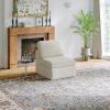 imageNovilla 108 Modular Sectional Sofa Modular Sectional Couches for Living Room Bedroom Chenille Removable Cover Cloud Couch with Smarts Coil Support LShaped CouchDark Grey 3 Seater  1 OttomanBeige