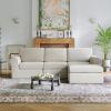 imageNovilla 108 Modular Sectional Sofa Modular Sectional Couches for Living Room Bedroom Chenille Removable Cover Cloud Couch with Smarts Coil Support LShaped CouchDark Grey 3 Seater  1 OttomanBeige