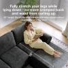 imageNovilla 108 Modular Sectional Sofa Modular Sectional Couches for Living Room Bedroom Chenille Removable Cover Cloud Couch with Smarts Coil Support LShaped CouchDark Grey 3 Seater  1 OttomanDark Grey
