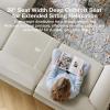 imageNovilla 108 Modular Sectional Sofa Modular Sectional Couches for Living Room Bedroom Chenille Removable Cover Cloud Couch with Smarts Coil Support LShaped CouchDark Grey 3 Seater  1 OttomanBeige