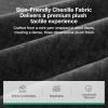 imageNovilla 108 Modular Sectional Sofa Modular Sectional Couches for Living Room Bedroom Chenille Removable Cover Cloud Couch with Smarts Coil Support LShaped CouchDark Grey 3 Seater  1 OttomanDark Grey