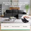 imageNovilla 108 Modular Sectional Sofa Modular Sectional Couches for Living Room Bedroom Chenille Removable Cover Cloud Couch with Smarts Coil Support LShaped CouchDark Grey 3 Seater  1 OttomanDark Grey
