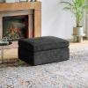 imageNovilla 108 Modular Sectional Sofa Modular Sectional Couches for Living Room Bedroom Chenille Removable Cover Cloud Couch with Smarts Coil Support LShaped CouchDark Grey 3 Seater  1 OttomanDark Grey