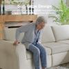 imageNovilla 108 Modular Sectional Sofa Modular Sectional Couches for Living Room Bedroom Chenille Removable Cover Cloud Couch with Smarts Coil Support LShaped CouchDark Grey 3 Seater  1 OttomanBeige