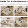 imageNovilla LShape Sectional Couches for Living Room with Smarts Coil Support 3 Seater Sectional Sofas for Living Room Bedroom Corduroy Cloud Couch Sectional No AssemblyBeige Right Hand FacingBeige