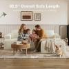 imageNovilla LShape Sectional Couches for Living Room with Smarts Coil Support 3 Seater Sectional Sofas for Living Room Bedroom Corduroy Cloud Couch Sectional No AssemblyBeige Right Hand FacingBeige