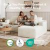 imageNovilla LShape Sectional Couches for Living Room with Smarts Coil Support 3 Seater Sectional Sofas for Living Room Bedroom Corduroy Cloud Couch Sectional No AssemblyBeige Right Hand FacingBeige