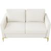 imageNovilla Loveseat Sofa Modern Loveseat Sofa Coach 67 Width Sofa with Extra Deep Seats Small Couch for Living Room Apartment Room Office Ivory